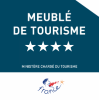 Le Perchoir du Quercy est classé Meublé de Tourisme 4 étoiles par le Ministère du Tourisme. 